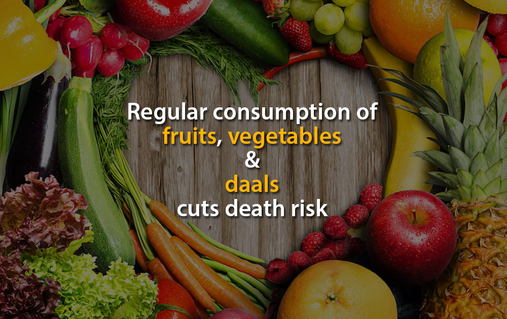 Regular consumption of fruits cuts death risk